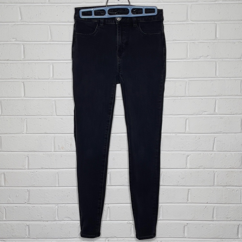 American Eagle “The Dream Jean” high rise black skinny jeans